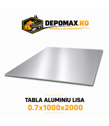 Tabla aluminiu lisa 0.7mm, 1000x2000mm (1050A)